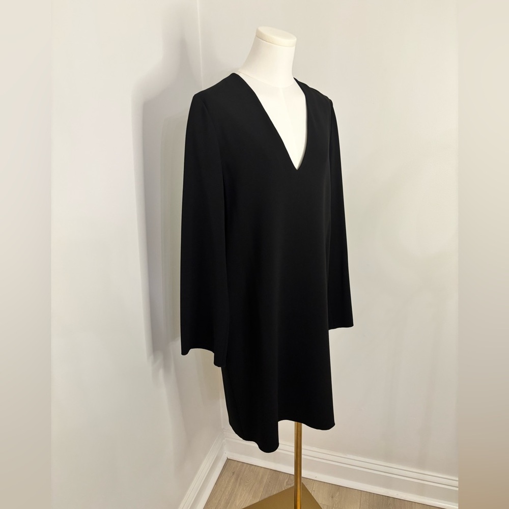 Theory Ulyssa Crepe Dress In Black Size M - Picture 3 of 11
